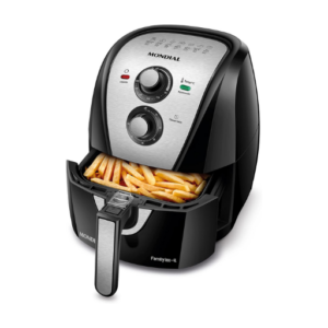 FREIDORA DE AR MONDIAL 4 L INOX PRETO 220V
